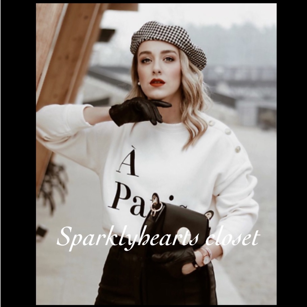 NWT Bloggers Favorite Paris H&M Sweatshirt